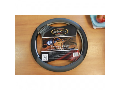 Оплетка д/руля AL-035 (сер.) L