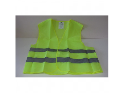 Жилет безопасности со светоотражающими полосами: 2-х цветная шелкография