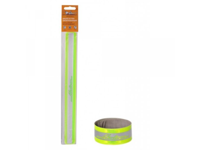 Браслет на руку, светоотражающий, 3х 30см, зеленый