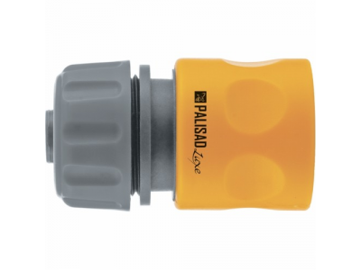 Соединитель пластмассовый быстросъемный для шланга 3/4", однокомпонентный PALISAD LUXE
