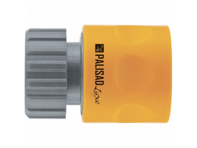 Соединитель пластмассовый быстросъемный, внутренняя резьба 3/4", аквастоп, однокомпонентный PALISAD LUXE