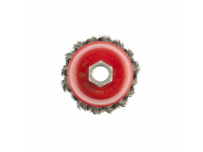 Щетка для УШМ, 65 мм, М14, "чашка", крученая проволока 0,35 мм// MTX